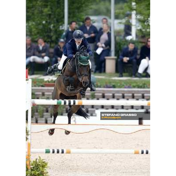 Fabio Brotto and R-Gitana second in the Italian Senior Showjumping Championship 2013 San Giovanni in Marignano(RN),26th april 2013 ph.Stefano Grasso