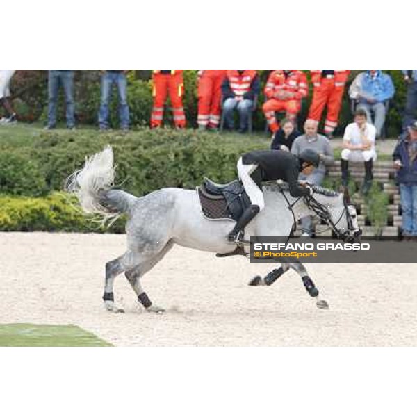 Francesco Franco and Cassandra (Ex Chantira) third in the Italian Senior Showjumping Championship 2013 San Giovanni in Marignano(RN),26th april 2013 ph.Stefano Grasso