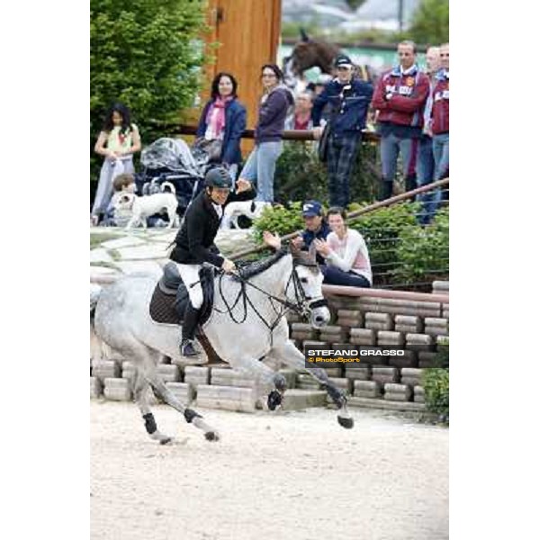 Francesco Franco and Cassandra (Ex Chantira) third in the Italian Senior Showjumping Championship 2013 San Giovanni in Marignano(RN),26th april 2013 ph.Stefano Grasso