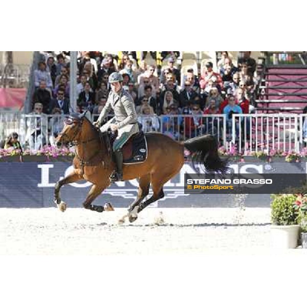 Emanuele Gaudiano with Cocoshynsky is seconf in the Gran Premio Città di Roma - Trofeo Loro Piana Roma,Villa Borghese 24th may 2013 ph.Stefano Grasso