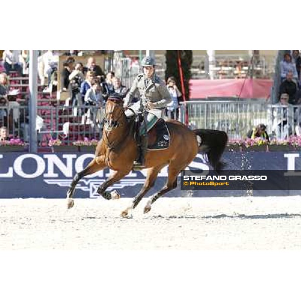 Emanuele Gaudiano with Cocoshynsky is seconf in the Gran Premio Città di Roma - Trofeo Loro Piana Roma,Villa Borghese 24th may 2013 ph.Stefano Grasso