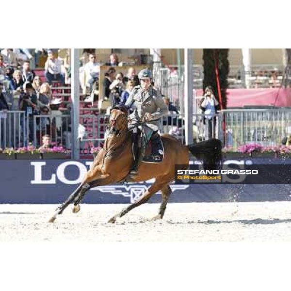 Emanuele Gaudiano with Cocoshynsky is seconf in the Gran Premio Città di Roma - Trofeo Loro Piana Roma,Villa Borghese 24th may 2013 ph.Stefano Grasso