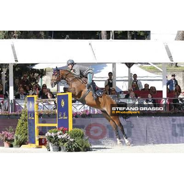 Emanuele Gaudiano with Cocoshynsky is seconf in the Gran Premio Città di Roma - Trofeo Loro Piana Roma,Villa Borghese 24th may 2013 ph.Stefano Grasso