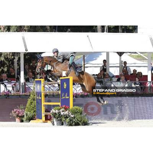Emanuele Gaudiano with Cocoshynsky is seconf in the Gran Premio Città di Roma - Trofeo Loro Piana Roma,Villa Borghese 24th may 2013 ph.Stefano Grasso