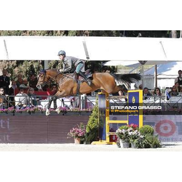 Emanuele Gaudiano with Cocoshynsky is seconf in the Gran Premio Città di Roma - Trofeo Loro Piana Roma,Villa Borghese 24th may 2013 ph.Stefano Grasso