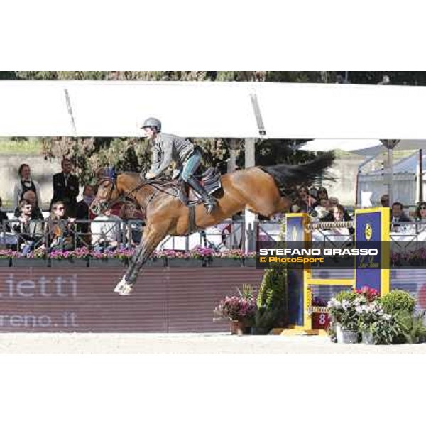 Emanuele Gaudiano with Cocoshynsky is seconf in the Gran Premio Città di Roma - Trofeo Loro Piana Roma,Villa Borghese 24th may 2013 ph.Stefano Grasso