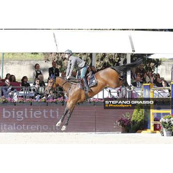 Emanuele Gaudiano with Cocoshynsky is seconf in the Gran Premio Città di Roma - Trofeo Loro Piana Roma,Villa Borghese 24th may 2013 ph.Stefano Grasso