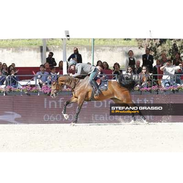 Emanuele Gaudiano with Cocoshynsky is seconf in the Gran Premio Città di Roma - Trofeo Loro Piana Roma,Villa Borghese 24th may 2013 ph.Stefano Grasso