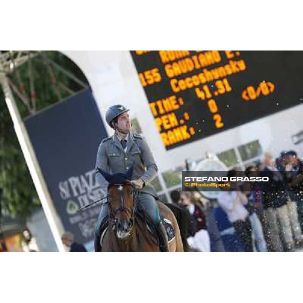 Emanuele Gaudiano with Cocoshynsky is seconf in the Gran Premio Città di Roma - Trofeo Loro Piana Roma,Villa Borghese 24th may 2013 ph.Stefano Grasso