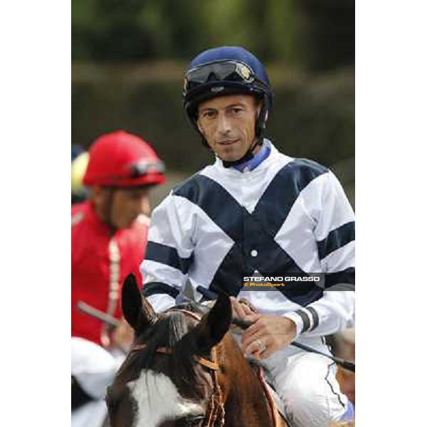 Mario Esposito on Vedelago 2nd in the Premio Festuca Rome,Capannelle racecourse,8th sept.2013 ph.Stefano Grasso