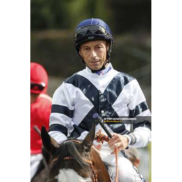 Mario Esposito on Vedelago 2nd in the Premio Festuca Rome,Capannelle racecourse,8th sept.2013 ph.Stefano Grasso