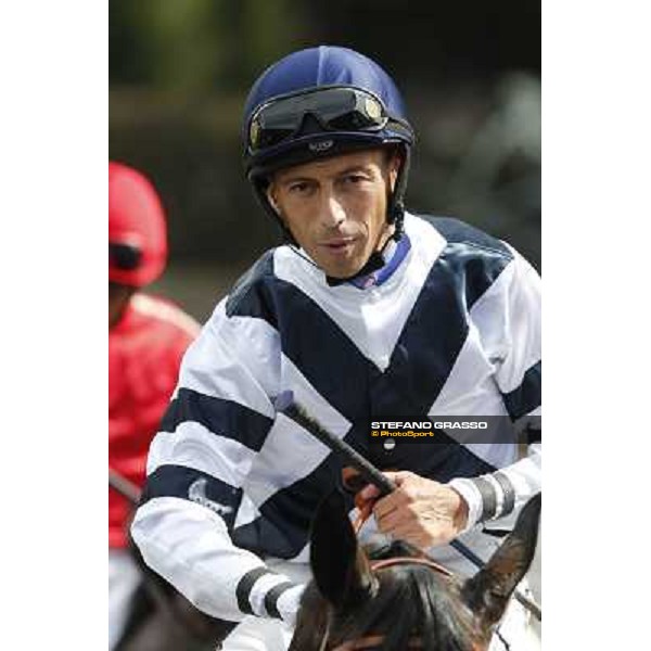 Mario Esposito on Vedelago 2nd in the Premio Festuca Rome,Capannelle racecourse,8th sept.2013 ph.Stefano Grasso