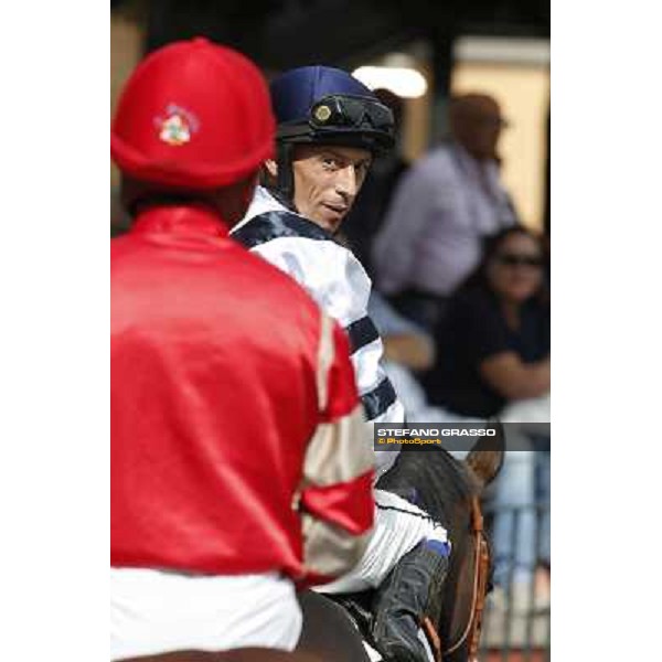 Mario Esposito on Vedelago 2nd in the Premio Festuca Rome,Capannelle racecourse,8th sept.2013 ph.Stefano Grasso