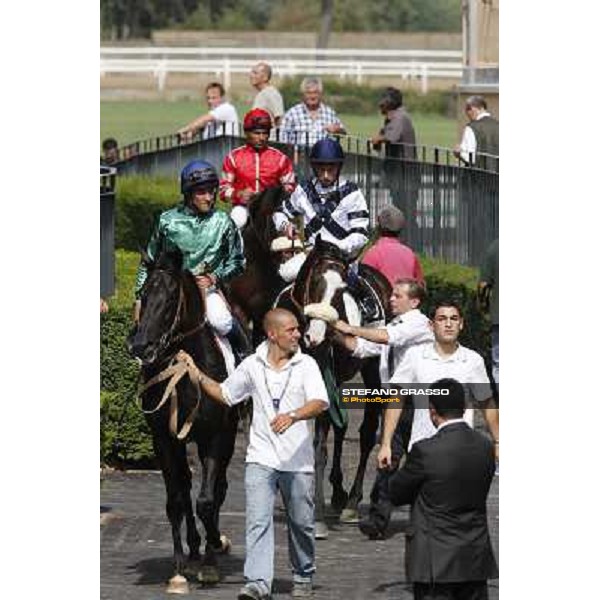 Mario Esposito and Vedelago Rome,Capannelle racecourse,8th sept.2013 ph.Stefano Grasso