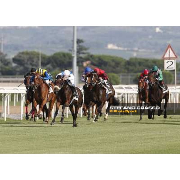 Maurizio Pasquale and Valvibrata win the Premio Handicap d\'Autunno Rome,Capannelle racecourse,8th sept.2013 ph.Stefano Grasso