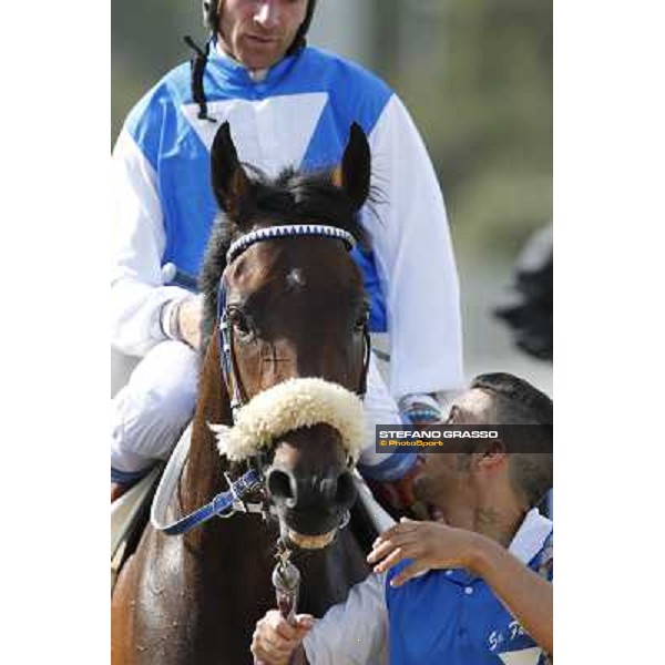 Valvibrata win the Premio Handicap d\'Autunno Rome,Capannelle racecourse,8th sept.2013 ph.Stefano Grasso