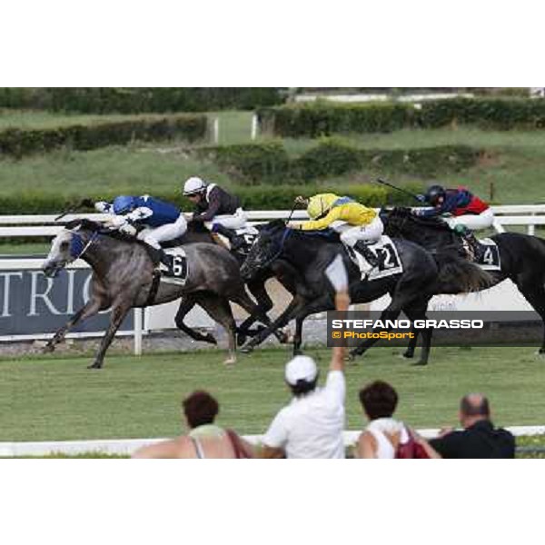Carlo Fiocchi and Pepparone win the Premio Shiroccco Rome,Capannelle racecourse 8th sept.2013 ph.Stefano Grasso