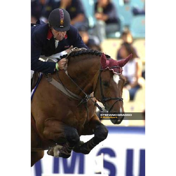 Nick Skelton on Arko III during last leg of Coppa delle Nazioni, won by England, 2nd Usa, 3rd Germany Rome, P.zza di Siena 27th may 2005 ph. Stefano Grasso