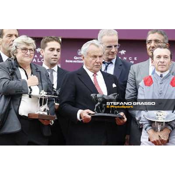 Thierry Jarnet and Treve win the Qatar Prix de l\'Arc de Triomphe Paris,Longchamp racecourse,6th oct,2013 ph.Stefano Grasso