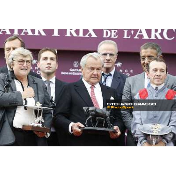 Thierry Jarnet and Treve win the Qatar Prix de l\'Arc de Triomphe Paris,Longchamp racecourse,6th oct,2013 ph.Stefano Grasso