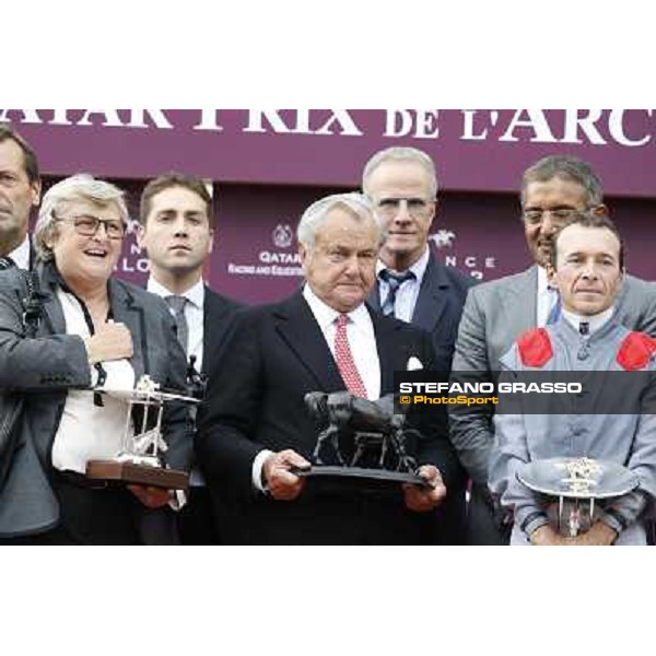 Thierry Jarnet and Treve win the Qatar Prix de l\'Arc de Triomphe Paris,Longchamp racecourse,6th oct,2013 ph.Stefano Grasso