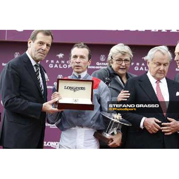 Thierry Jarnet and Treve win the Qatar Prix de l\'Arc de Triomphe Paris,Longchamp racecourse,6th oct,2013 ph.Stefano Grasso