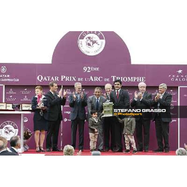 Thierry Jarnet and Treve win the Qatar Prix de l\'Arc de Triomphe Paris,Longchamp racecourse,6th oct,2013 ph.Stefano Grasso