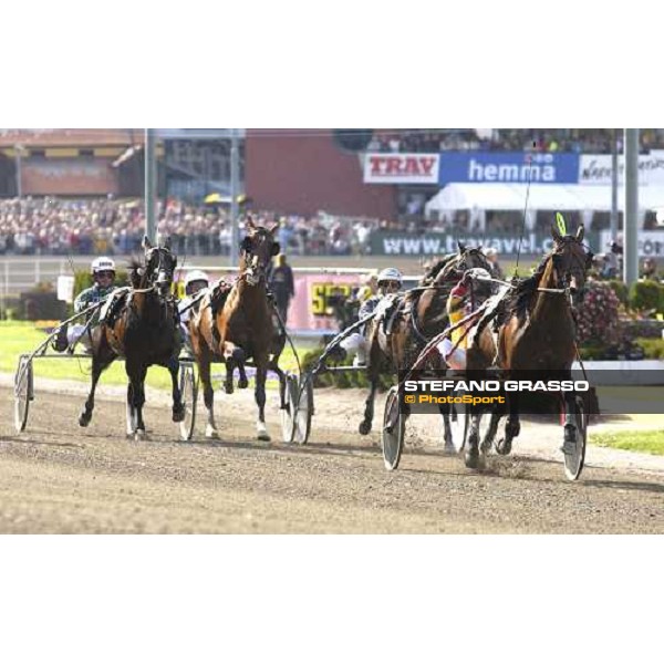 Per Oleg Midtfjeld with Steinlager, wins the Elitloppet Statoil 2005 Stockholm, Solvalla 29th may 2005 ph. Stefano Grasso