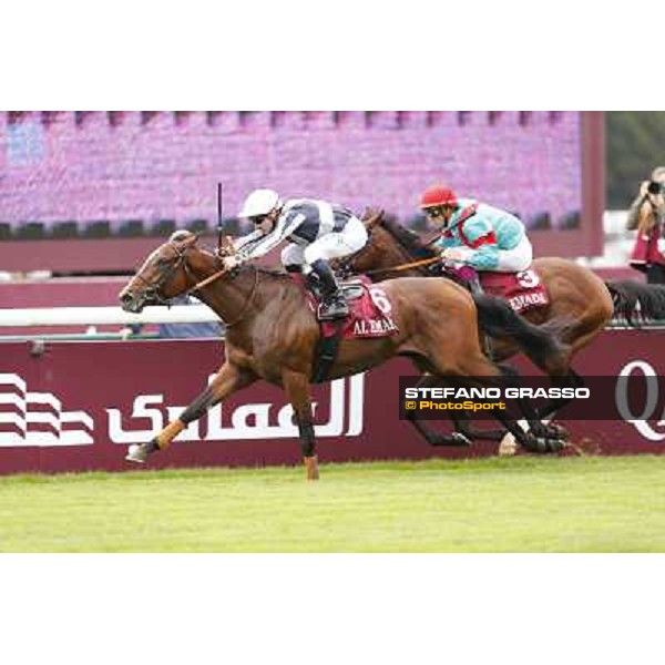Stephane Pasquier with Karakontie wins the Qatar Prix Jean-Luc Lagardere Paris,Longchamp racecourse,6th oct.2013 ph.Stefano Grasso