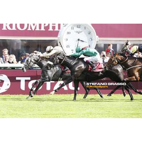 Christophe Soumillon with Dalkala wins the Prix de l\'Opera Longines Paris,Longchamp racecourse,6th oct.2013 ph.Stefano Grasso