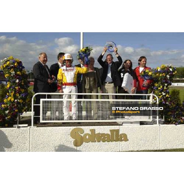 the connection of Steinlager, winner of Elitloppet Statoil 2005 Stockholm, Solvalla 29th may 2005 ph. Stefano Grasso