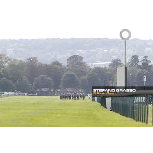 The straight of the Qatar Prix de l\'Abbaye de Longchamp Paris,Longchamp racecourse,6th oct,2013 ph.Stefano Grasso