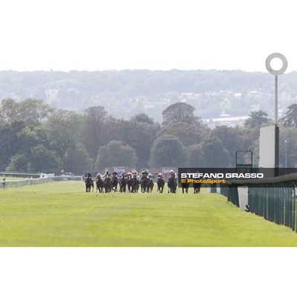 The straight of the Qatar Prix de l\'Abbaye de Longchamp Paris,Longchamp racecourse,6th oct,2013 ph.Stefano Grasso
