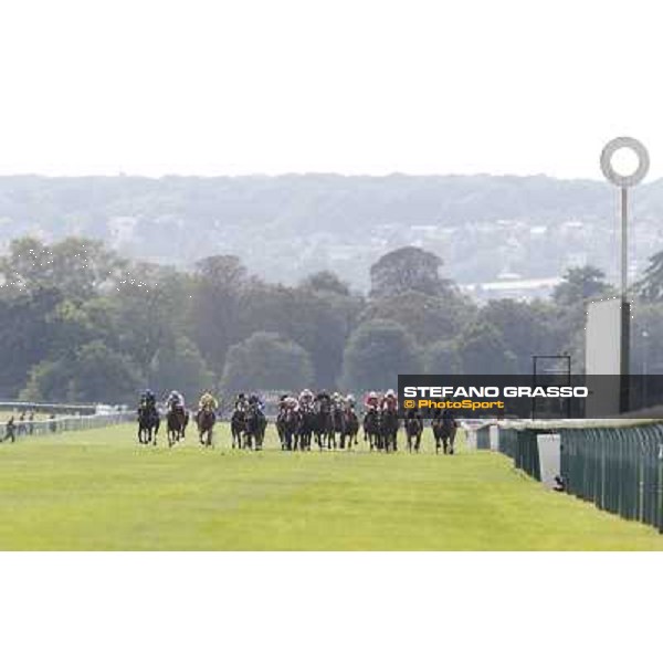 The straight of the Qatar Prix de l\'Abbaye de Longchamp Paris,Longchamp racecourse,6th oct,2013 ph.Stefano Grasso