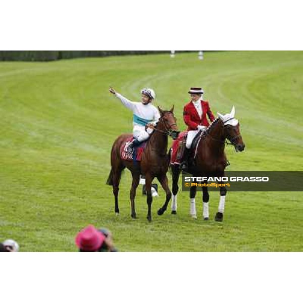 Thierry Jarnet and Moonlight Cloud Paris,Longchamp racecourse,6th oct,2013 ph.Stefano Grasso