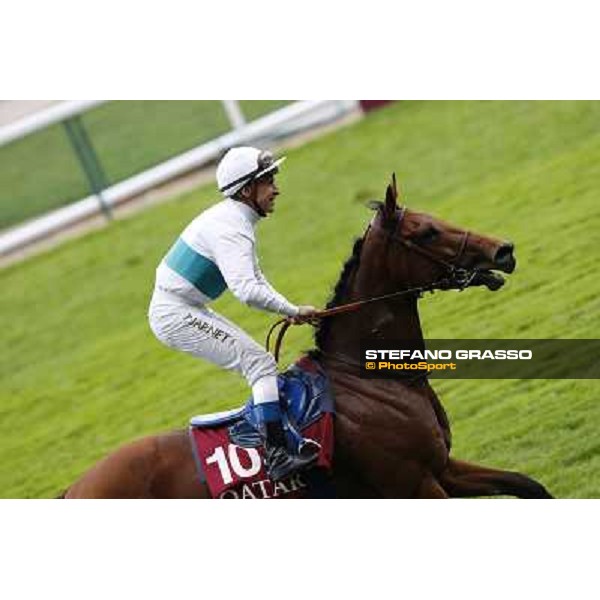 Thierry Jarnet and Moonlight Cloud Paris,Longchamp racecourse,6th oct,2013 ph.Stefano Grasso