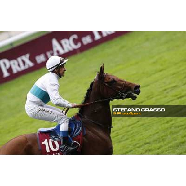Thierry Jarnet and Moonlight Cloud Paris,Longchamp racecourse,6th oct,2013 ph.Stefano Grasso