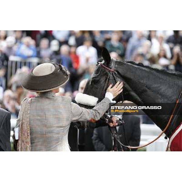 the Princesse Zhara Aga Khan and Dalkala Paris,Longchamp racecourse,6th oct,2013 ph.Stefano Grasso