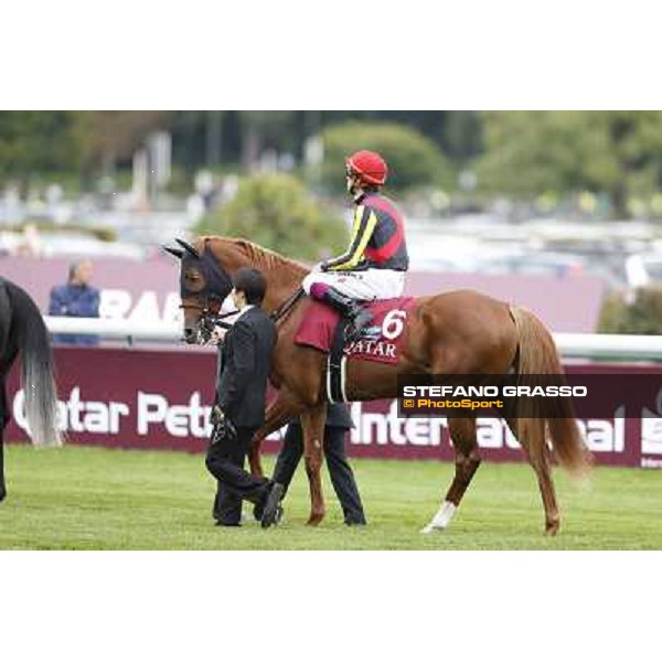 The Parade of the Qatar Prix de l\'Arc de Triomphe - Orfevre Paris,Longchamp racecourse,6th oct,2013 ph.Stefano Grasso