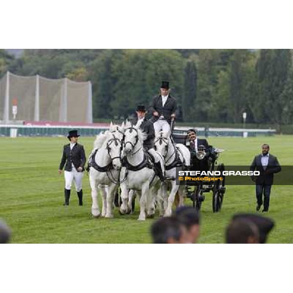 Thierry Jarnet and Treve win the Qatar Prix de l\'Arc de Triomphe Paris,Longchamp racecourse,6th oct,2013 ph.Stefano Grasso