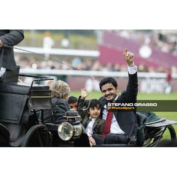 Thierry Jarnet and Treve win the Qatar Prix de l\'Arc de Triomphe Paris,Longchamp racecourse,6th oct,2013 ph.Stefano Grasso