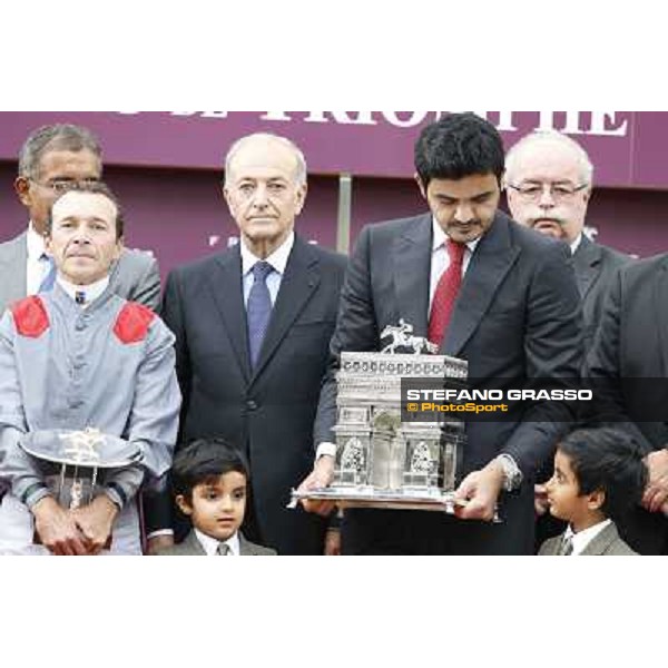 the Qatar Prix de l\'Arc de Triomphe - the prize giving ceremony Paris,Longchamp racecourse,6th oct,2013 ph.Stefano Grasso