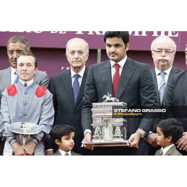 the Qatar Prix de l\'Arc de Triomphe - the prize giving ceremony Paris,Longchamp racecourse,6th oct,2013 ph.Stefano Grasso