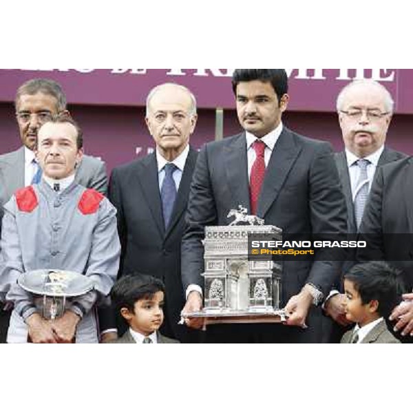 the Qatar Prix de l\'Arc de Triomphe - the prize giving ceremony Paris,Longchamp racecourse,6th oct,2013 ph.Stefano Grasso