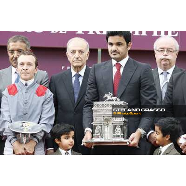 the Qatar Prix de l\'Arc de Triomphe - the prize giving ceremony Paris,Longchamp racecourse,6th oct,2013 ph.Stefano Grasso