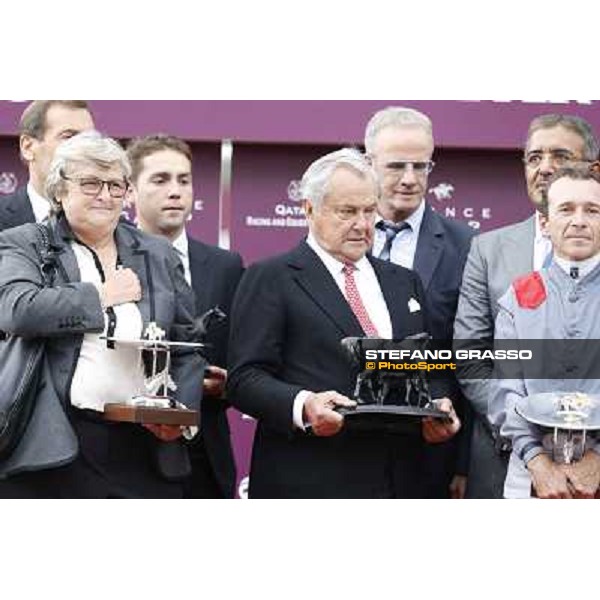 the Qatar Prix de l\'Arc de Triomphe - the prize giving ceremony Paris,Longchamp racecourse,6th oct,2013 ph.Stefano Grasso
