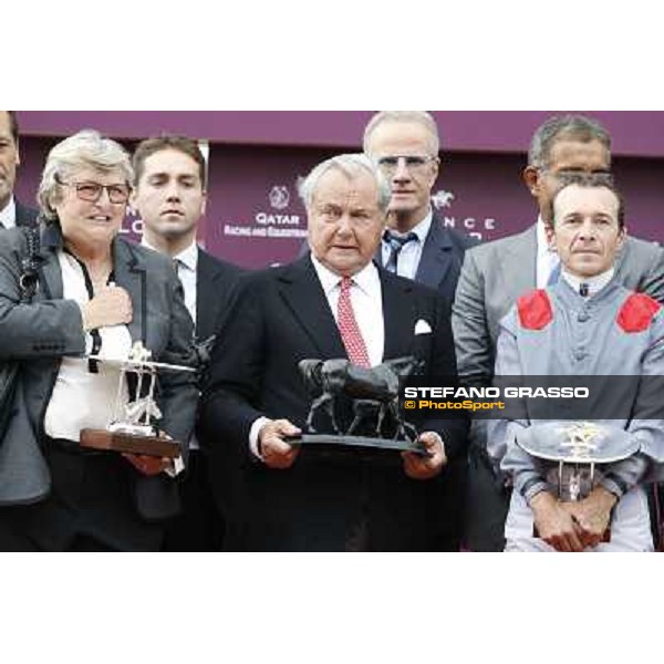 the Qatar Prix de l\'Arc de Triomphe - the prize giving ceremony Paris,Longchamp racecourse,6th oct,2013 ph.Stefano Grasso
