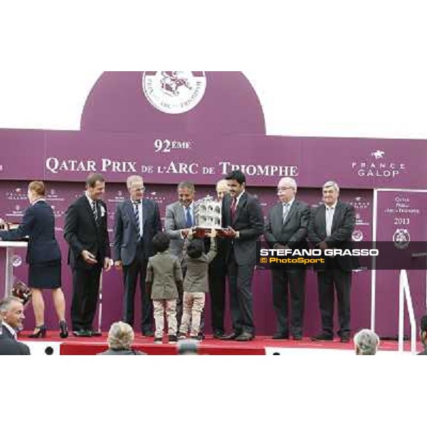 Thierry Jarnet and Treve win the Qatar Prix de l\'Arc de Triomphe Paris,Longchamp racecourse,6th oct,2013 ph.Stefano Grasso