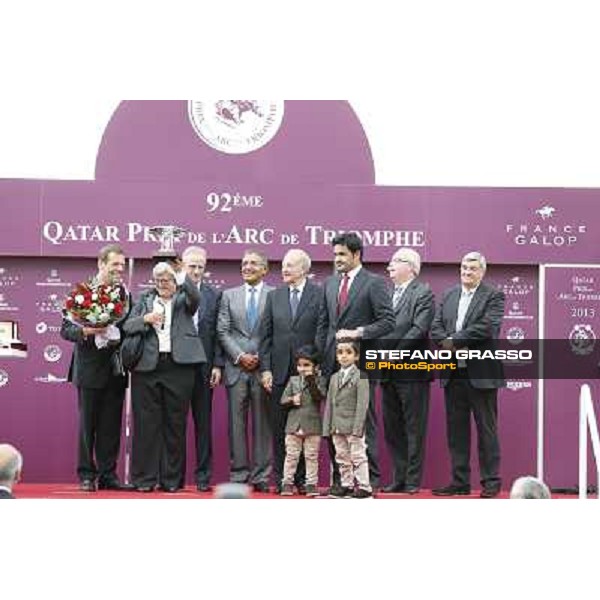 Thierry Jarnet and Treve win the Qatar Prix de l\'Arc de Triomphe Paris,Longchamp racecourse,6th oct,2013 ph.Stefano Grasso