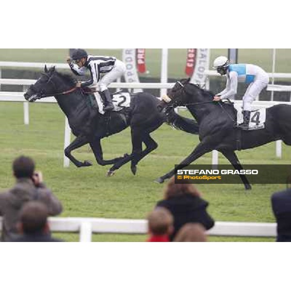 Cristian Demuro and Nabucco win the Premio del Piazzale Milano,San Siro racecourse,20th oct.2013 ph.Stefano Grasso